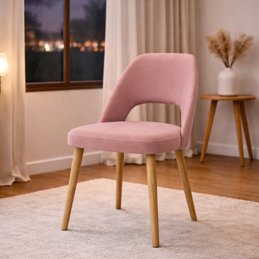 Vollpolsterstuhl mit Holzbeinen KDKS 200 - Milieubild Einzeln