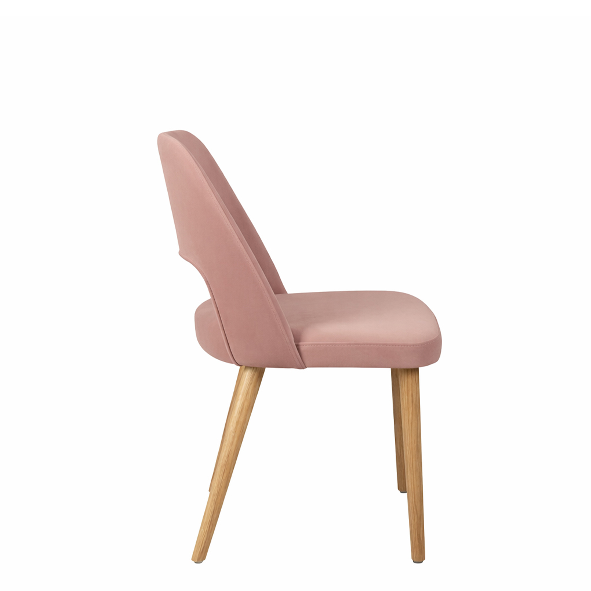 Vollpolsterstuhl mit Holzbeinen KDKS 200 - Seitenansicht