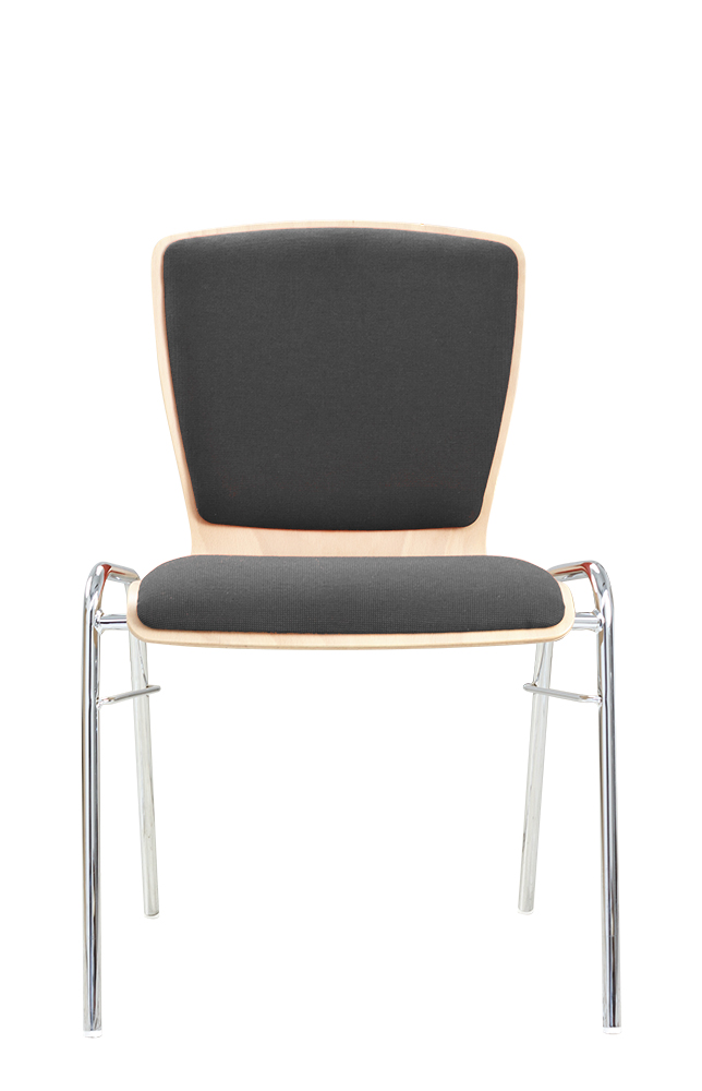 Gestell: Metall | Sitzschale: Buche Natur | Bezug: Sonderbezug