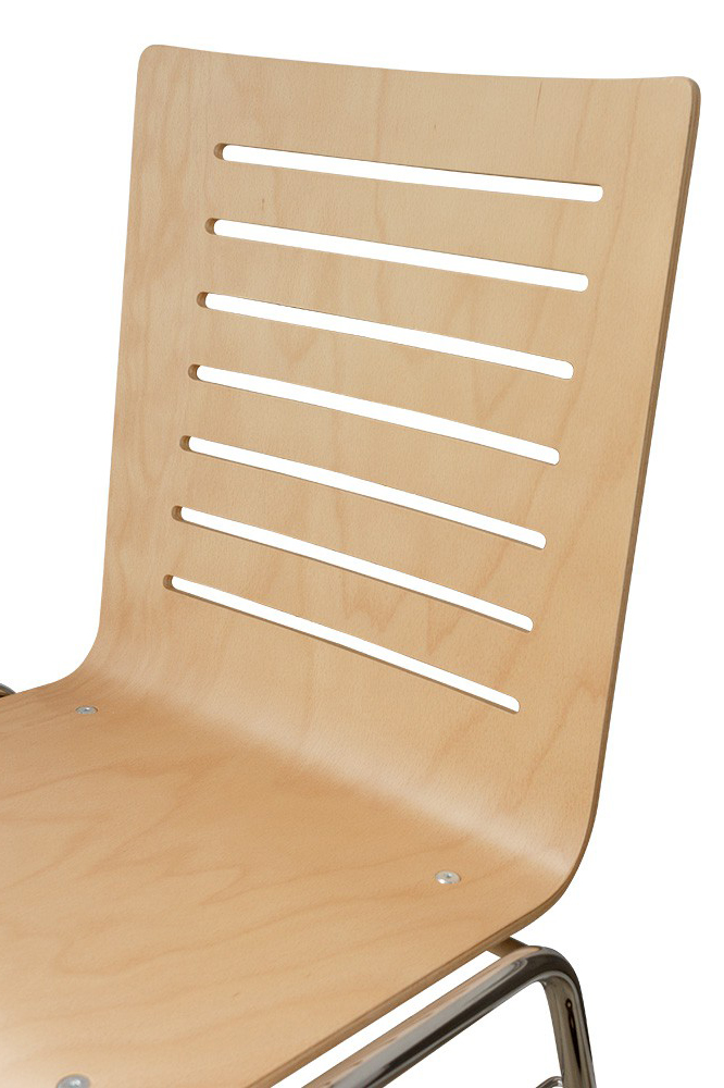 Gestell: Metall | Sitzschale: Buche Natur