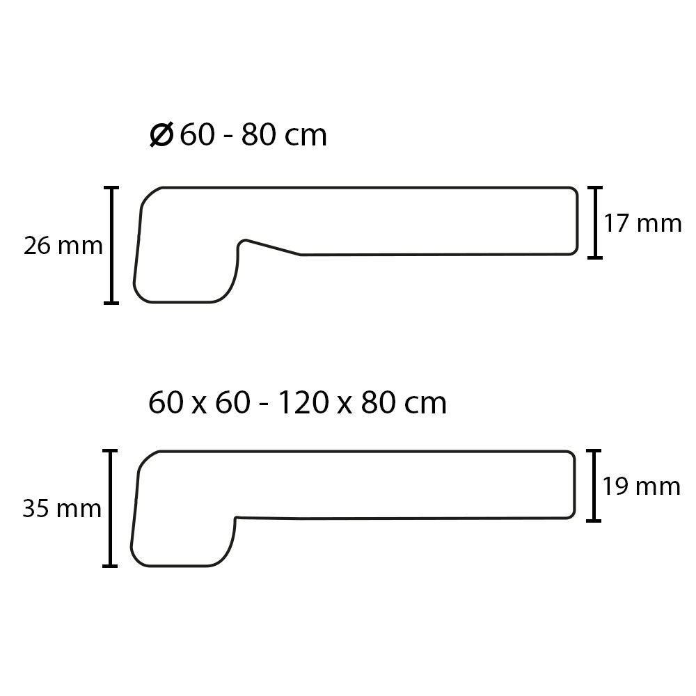 Werzalit Eiche Antik Outdoor Tischplatte