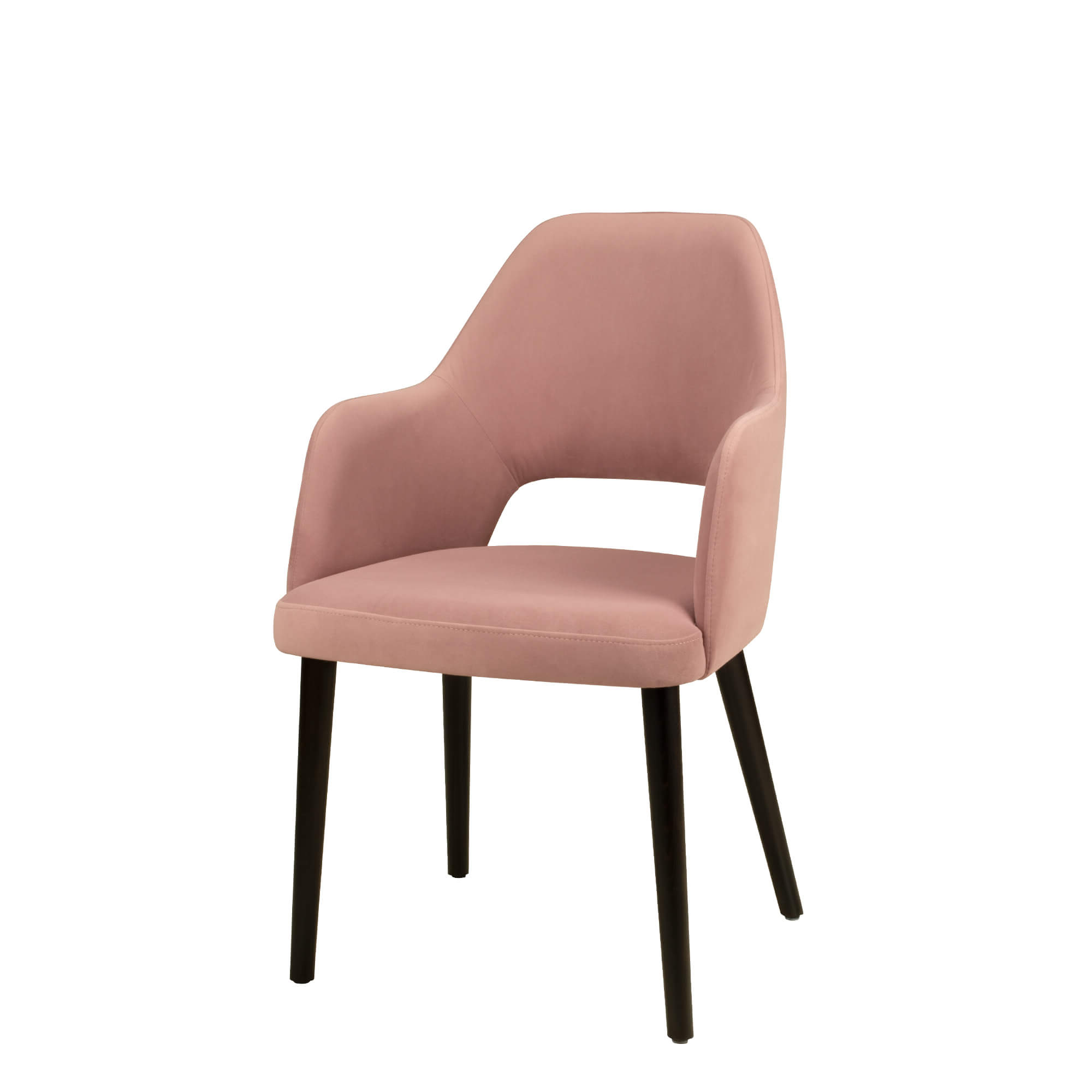 Vollpolsterstuhl mit Holzbeinen KDKS-A-200 - Vorderansicht