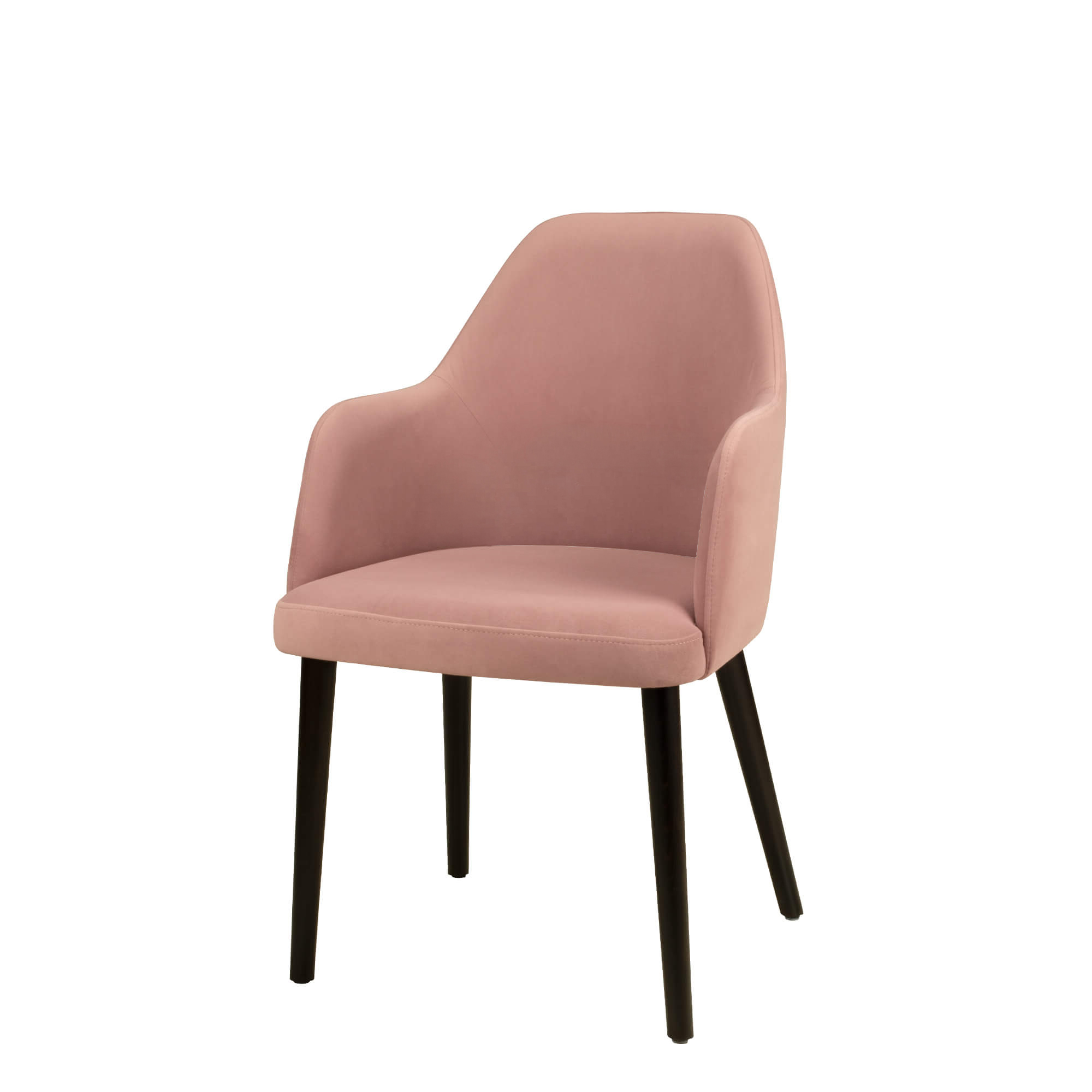 Vollpolsterstuhl mit Holzbeinen KDKS-A-100 - Vorderansicht