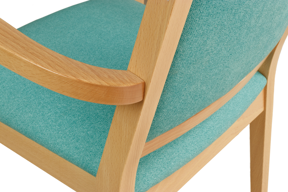 Beizton: Buche Natur | Bezug: Riva Crepe 6012 Jade