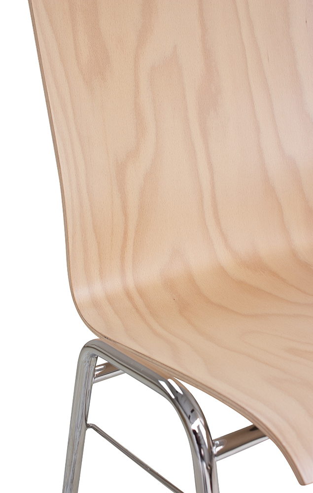 Gestell: Metall | Sitzschale: Buche Natur