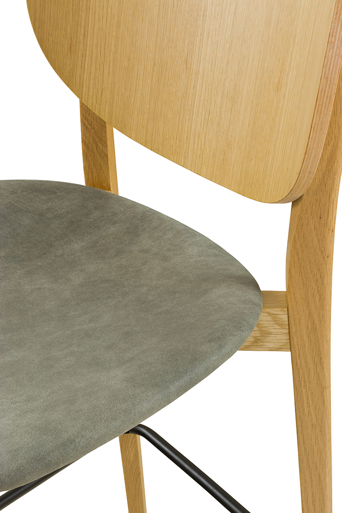 Gastronomiebarhocker KPO-C-362-E | Eichenholz | Bezug: Linato-07