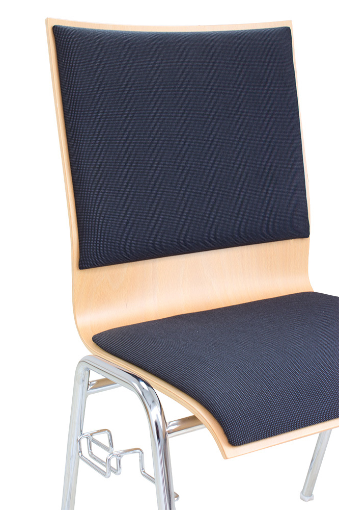 Gestell: Metall | Sitzschale: Buche Natur | Bezug: Sonderbezug