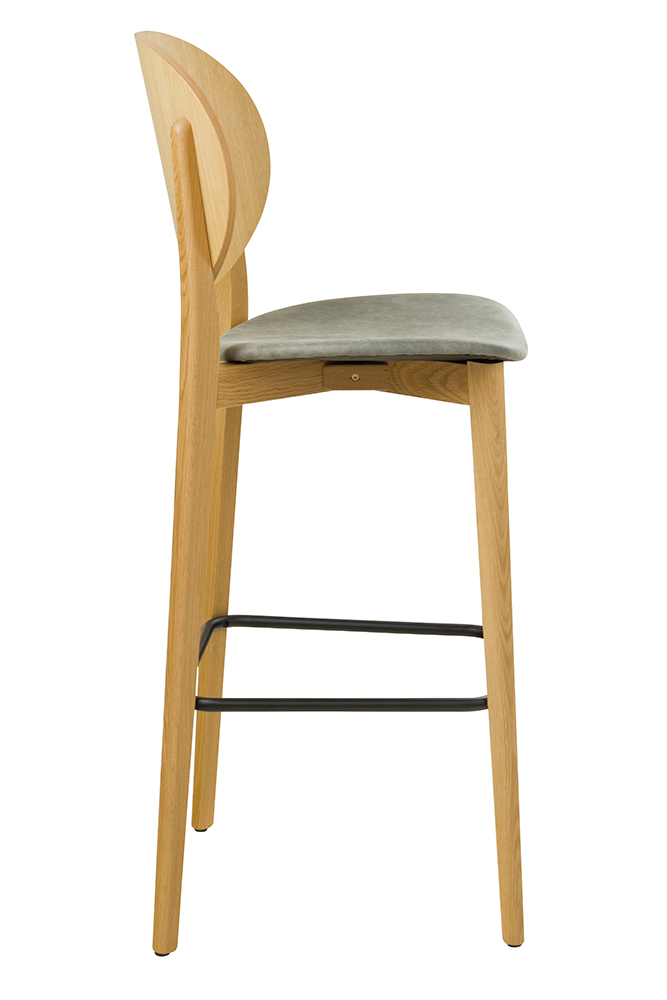 Gastronomiebarhocker KPO-C-362-E | Eichenholz | Bezug: Linato-07