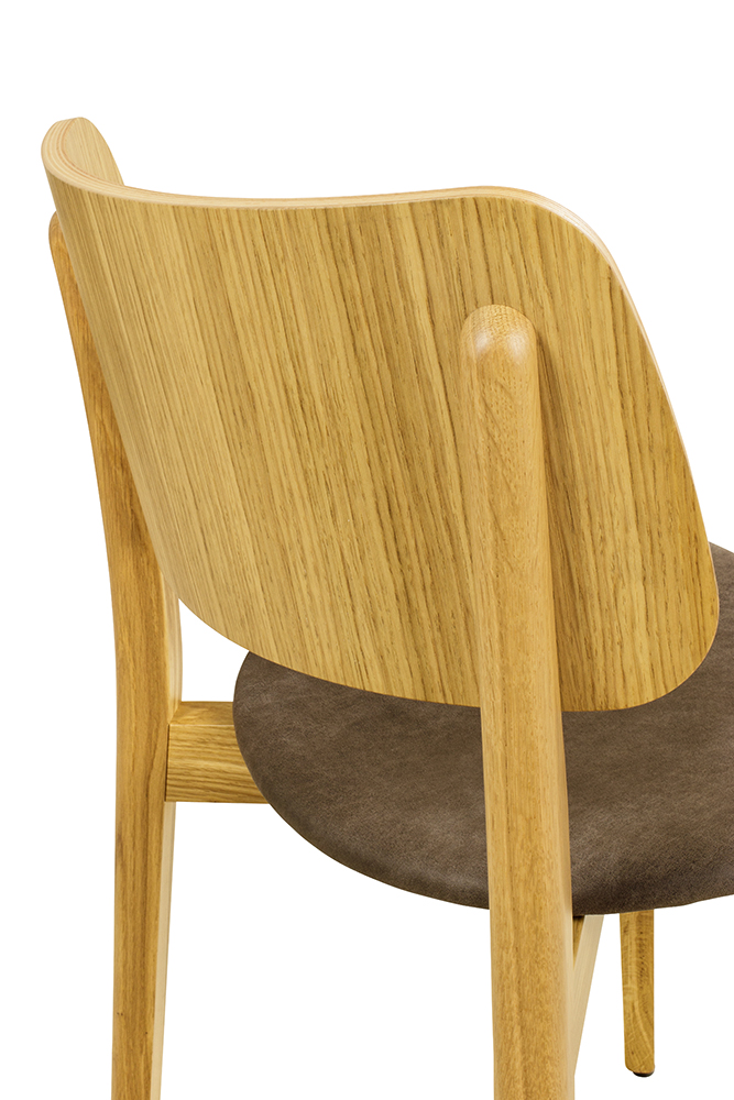 Gastronomiestuhl KPO-T-320-E | Eichenholz | Bezug: Linato-04