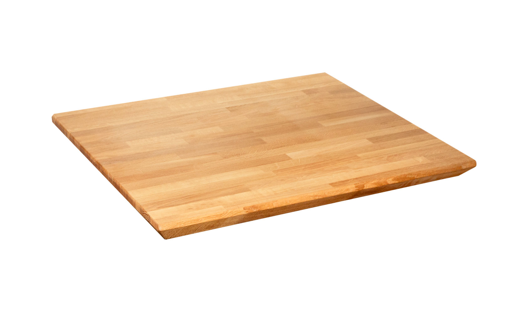 Eiche massiv 30 mm mit Facetten Kante Tischplatte