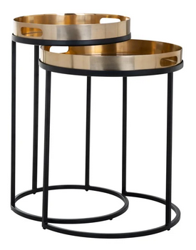 Ecktisch Lewis Set von 2 (Gold)